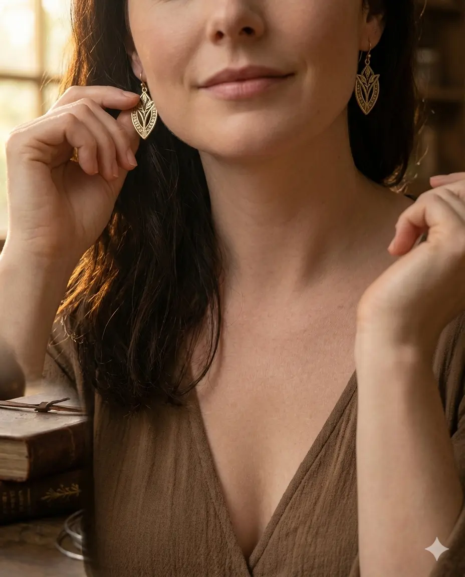 Rosée Lunaire - Boucles d'oreille